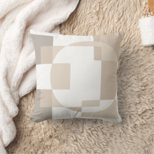 Beige geometrische Kissen Minimalistische Wohndeko