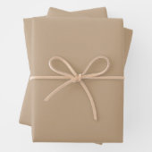 Beige Geschenkpapier Set (Beispiel)