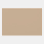 Beige Geschenkpapier Set (Vorderseite)