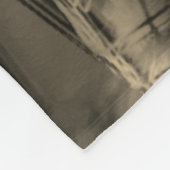 Beige gezwirnte Quadrate mit Pinselstrichen Fleecedecke (Ecke)