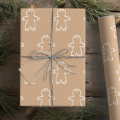 Beige Gingerbread Man C6A27F Geschenkpapier