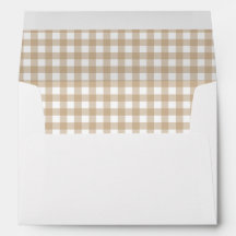 Beige Gingham Kariert