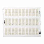 Beige Gingham Kleiner Gänse Rücksendeadresse (Vorne)