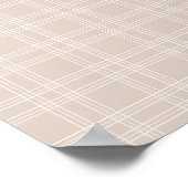 Beige Gingham Poster (Ecke)
