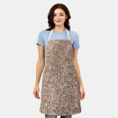 Beige Glitzer Schürze (Getragen)