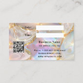 Beige Gold-Age-Visitenkarte für Firmenlogo Rabattkarte (Rückseite)