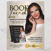 Beige & Gold Book Launch Release Author Ad Flyer (Vorne)