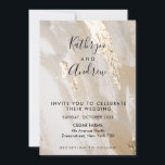 Beige Gold Calligraphy Wedding Einladung<br><div class="desc">Kundenspezifische Vorlagen von City Unwahrscheinlichen sind garantiert für Ihr Unternehmen, Ihre Familie oder einfach nur Ihre lustige Veranstaltung. Branding und Marketing- oder Party-Festivals Diese kreativen, authentischen und einzigartigen Designs wurden mit Ihrem Blick entworfen. Geometrische Designs machen eine Visitenkarte und berufliche Muster machen eine Einladung. Bauen Sie Ihr Banner mit Gold...</div>