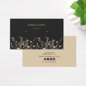 Beige Gold Earthy Floral Earring Hoops Display (Schreibtisch)