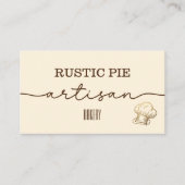 Beige Gold Koch Hat Bakery Visitenkarte (Vorderseite)