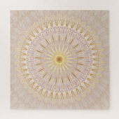 Beige Gold Mandala Puzzle (Vertikal)