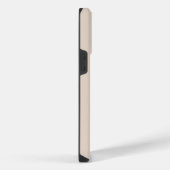 Beige Gold Monogramm Namensinitiale iPhone Hülle (Rechte Seite)