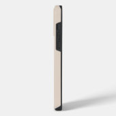 Beige Gold Monogramm Namensinitiale iPhone Hülle (Linke Seite)