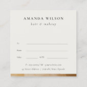 Beige Gold Ölpaint Texture Geschenk Zertifikat (Rückseite)