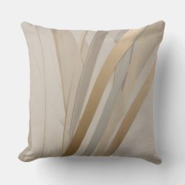 Beige Gold Tan Gray Abstrakt Kissen