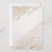 Beige Gold Vintage Hochzeit Einladung (Rückseite)