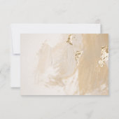 Beige Gold Watercolor Save the Date Einladung (Rückseite)