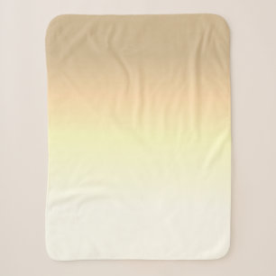 Beige Golden Weiße Farben Minimalistische Decke Sherpadecke