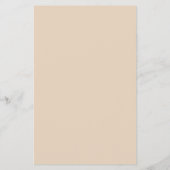 Beige Goldstreifen Monogramm-Kreis Flyer (Hinten)