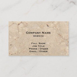 Beige Granite Business Card Visitenkarte
