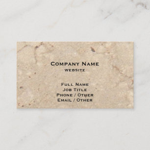Beige Granite Business Card Visitenkarte