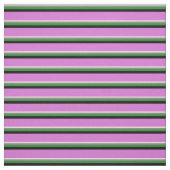 Beige, Grau, Forest Green, Black und Orchid Stoff (Muster)