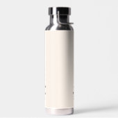 Beige-Graue-individuelle Name-Skript Trinkflasche (Links)