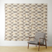Beige, graue rhombische Muster. Wandteppich (Beispiel (Horizontal))