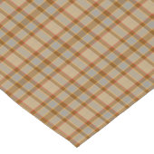 Beige Gray Red Brown Plaid Tartan Table Runner Kurzer Tischläufer (Ecke)
