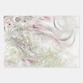 Beige Green Gray Abstract Collage Geschenkpapier Set (Vorderseite)