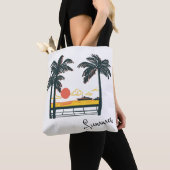 Beige Green Summer Beach Totbeutel Tasche (Von Nahem)