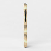 Beige Groovy Retroästhetik - Mit Monogramm Case-Mate iPhone Hülle (Hinten/Links)