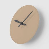 Beige große Wall-Uhr Runde Wanduhr (Winkel)