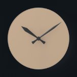 Beige große Wall-Uhr Runde Wanduhr<br><div class="desc">Beige,  Single,  Wall-Uhr von Gerson Ramos.</div>