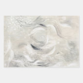 Beige Grün Grau Abstrakt Collage Geschenkpapier Set (Vorderseite 3)