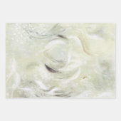 Beige Grün Grau Abstrakt Collage Geschenkpapier Set (Vorderseite 2)