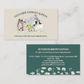 Beige grüne Daisy-Blume von Nutztieren Visitenkarte (Vorne/Hinten)