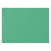 Beige grüne, karierte Muster Tischdecke (Vorderseite (Horizontal))
