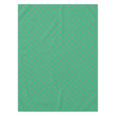 Beige grüne, karierte Muster Tischdecke (Vorderseite)