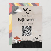Beige Halloween Sale Marketing Einladung (Vorne/Hinten)
