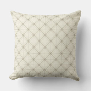Beige Harmony Grid Kissen