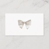 Beige Heißluftballon Babydusche Bücher für Baby Begleitkarte (Rückseite)