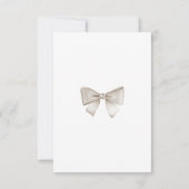 Beige Heißluftballon Boho Babydusche Dankeskarte (Rückseite)