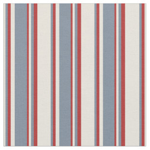 Beige, hellschiefe Graustufen und rotes Muster Stoff