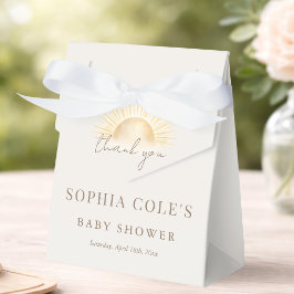 Beige Herzlichen Glückwunsch zum Baby Shower Danke Geschenkschachtel