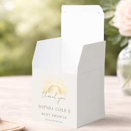 Beige Herzlichen Glückwunsch zum Baby Shower Danke Geschenkschachtel