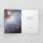 Beige Himmel des blauen Brauns Dankeskarte (Innenseite)