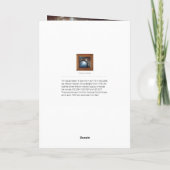 Beige Himmel des blauen Brauns Dankeskarte (Rückseite)