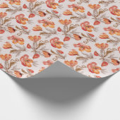 Beige Hintergrundbeläge Wasserfarbmuster Geschenkpapier (Ecke)