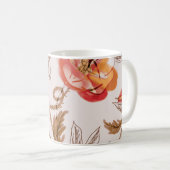 Beige Hintergrundbeläge Wasserfarbmuster Kaffeetasse (VorderseiteRechts)